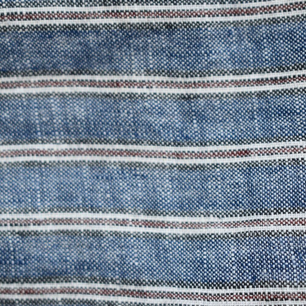 ATHLETA Cabo Tide Linen Shorts Blue White Striped Drawstring Size 4 - Picture 6 of 9